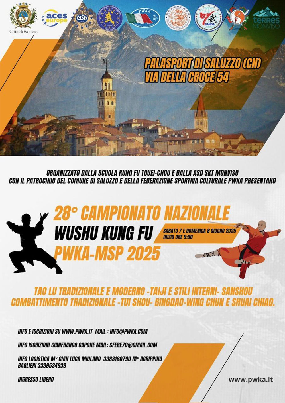 28° CAMPIONATO NAZIONALE WUSHU KUNG FU PWKA – MSP 2025